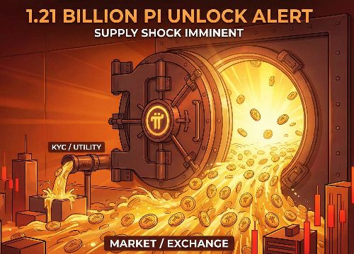 Pi Network heads into 2026 after a 90%+ 2025 drawdown from $3.00, with 17.5 million KYC users and a smart-contract-focused Stellar v23 upgrade offering upside potential, but 1.21 billion tokens unlocking and heavy exchange deposits (437 million PI) keeping supply pressure and trust risks firmly in focus.
