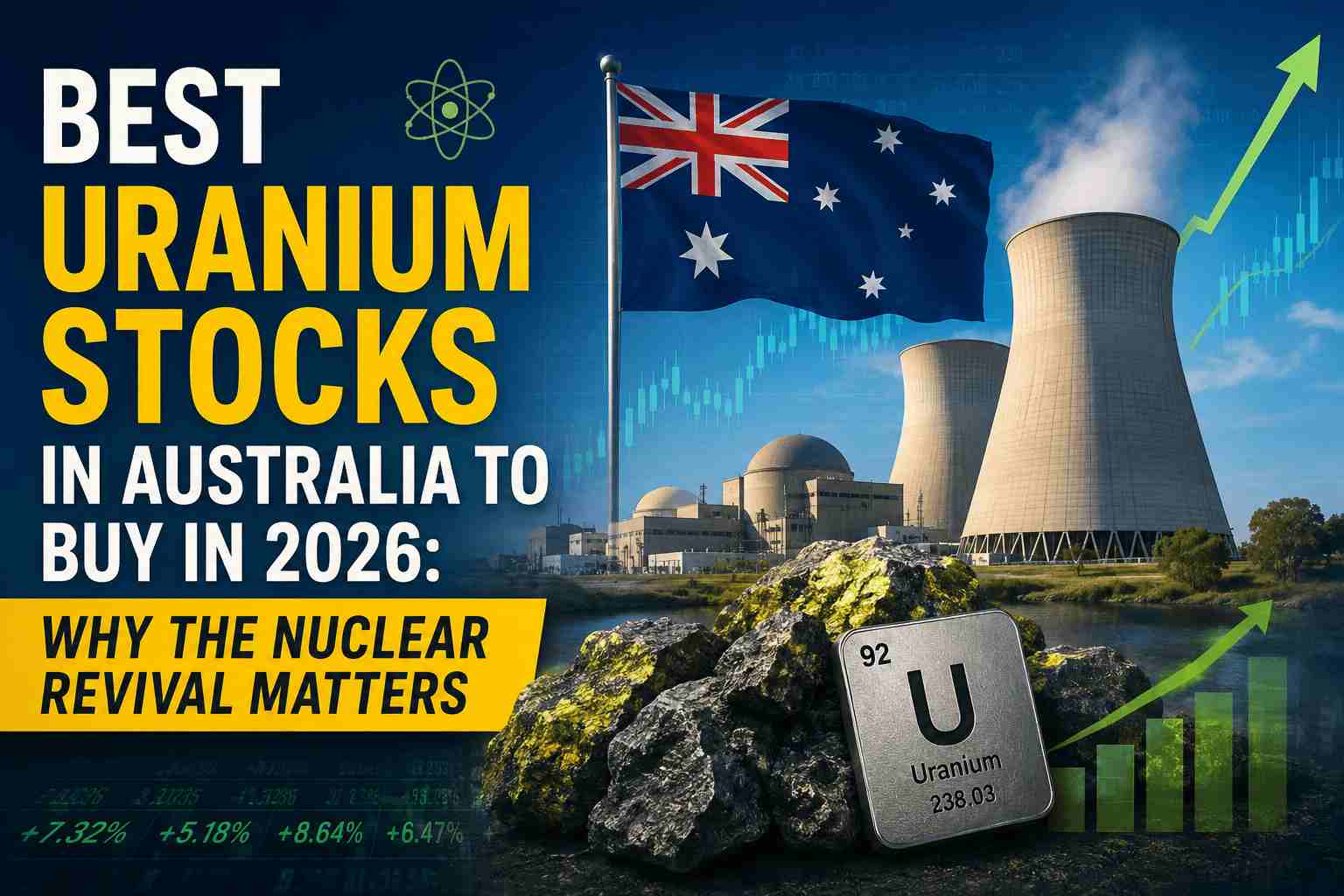 Get information on the best uranium stocks Australia has to offer in 2026. Also learn why the nuclear revival is driving demand for ASX uranium stocks.
