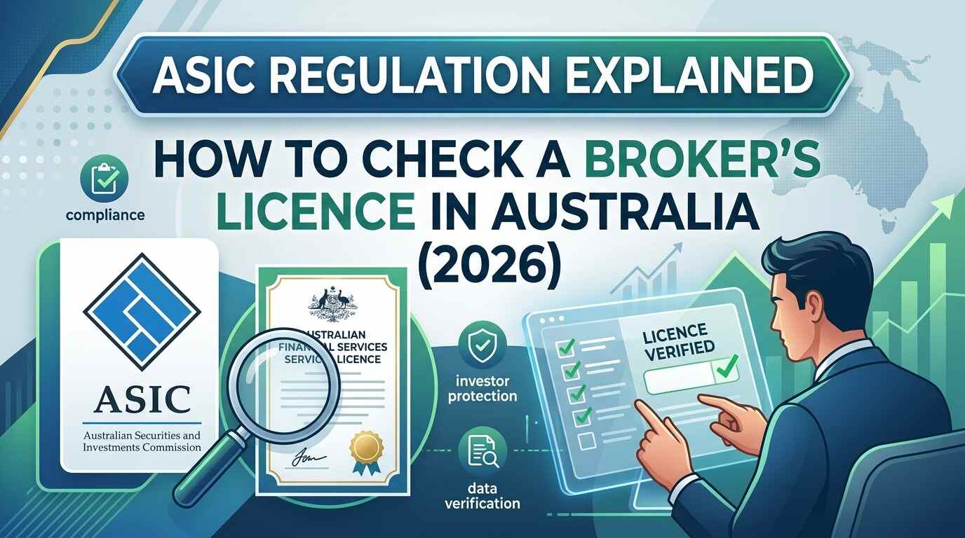 Learn what ASIC regulation means, how to check an Australian broker’s AFSL, and what retail CFD traders need to know about leverage limits, client protections and broker selection.