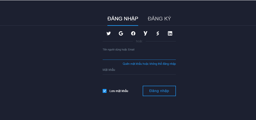 Mục đăng nhập/đăng kí Mục đăng nhập/đăng kí