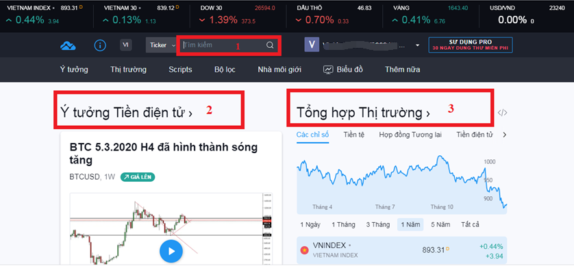 trang chủ của TradingView với đẩy đủ các tính năng trang chủ của TradingView với đẩy đủ các tính năng