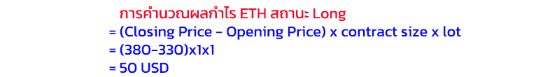 รูปภาพที่แสดง เปิดสถานะ Long Ethereum ที่ราคา 330 ดอลลาร์ โดยคาดว่าราคาจะปรับตัวขึ้นไปอีก เทรดเดอร์ต้องใช้มาร์จิ้น 33.0 ดอลลาร์ รูปภาพที่แสดง เปิดสถานะ Long Ethereum ที่ราคา 330 ดอลลาร์ โดยคาดว่าราคาจะปรับตัวขึ้นไปอีก เทรดเดอร์ต้องใช้มาร์จิ้น 33.0 ดอลลาร์