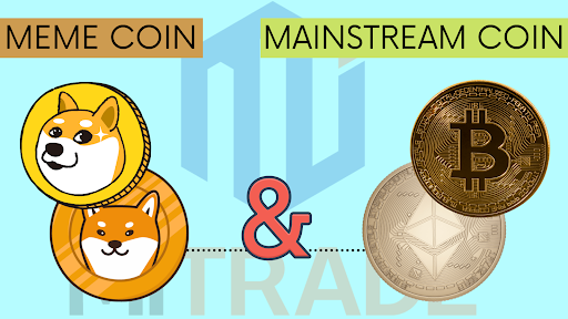 So sánh Meme coin với mainstream coin
