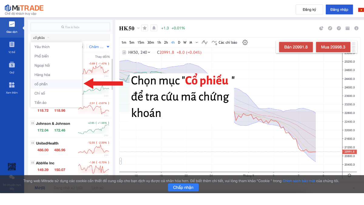 tra cứu mã cổ phiếu blue chip