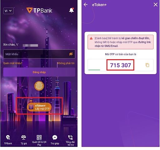 lấy mã OTP lấy mã OTP