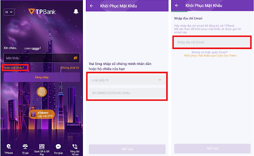 Sử dụng OTP khi đổi/lấy lại mật khẩu Sử dụng OTP khi đổi/lấy lại mật khẩu