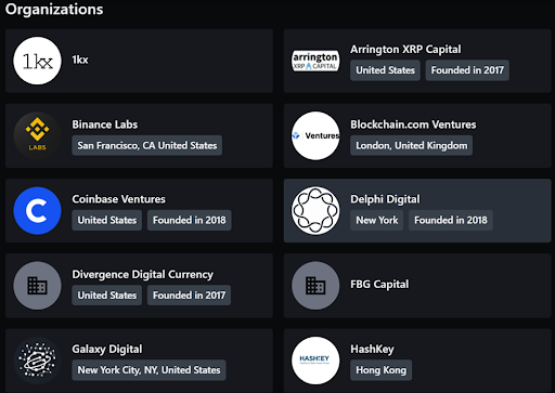 Các dự án tương tự Terra và các đối tác của LUNA Coin  Các dự án tương tự Terra và các đối tác của LUNA Coin