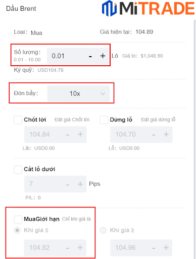 khớp lệnh buy limit với dầu thô khớp lệnh buy limit với dầu thô