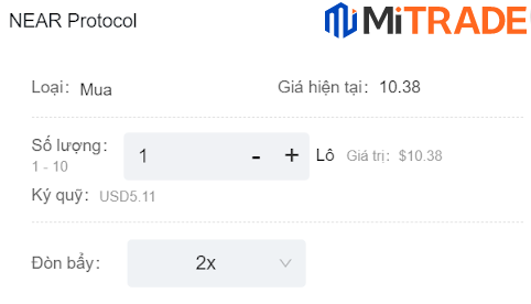 Tiến hành giao dịch