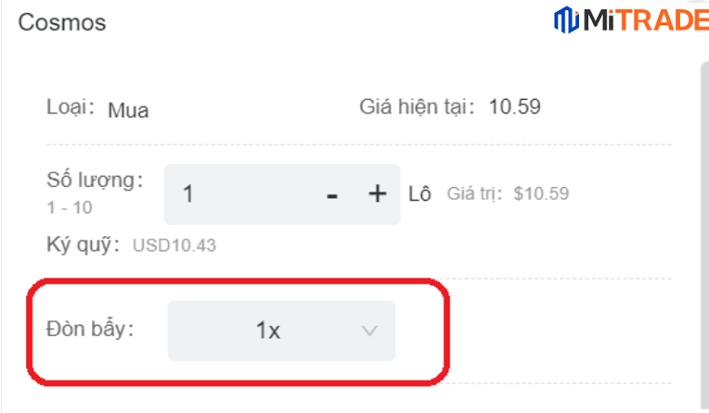 Mua ATOM coin với đòn bẩy 1:1 Mua ATOM coin với đòn bẩy 1:1