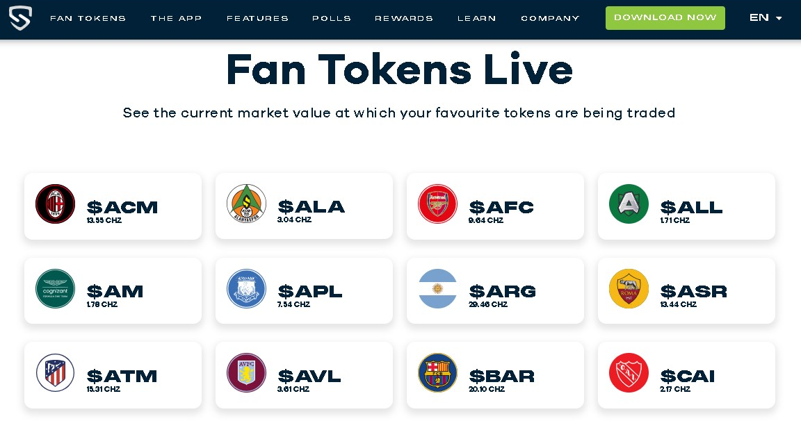 FAN TOKENS LIVE FAN TOKENS LIVE