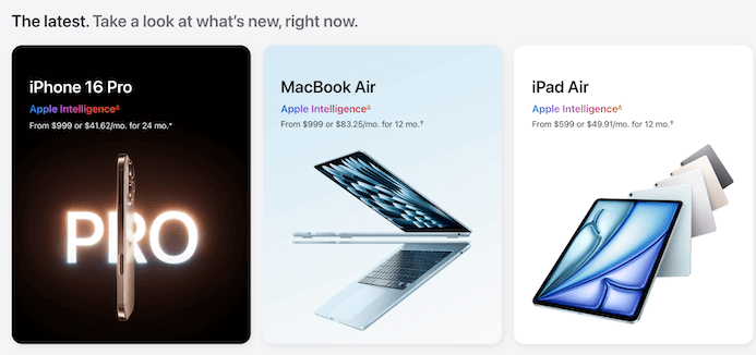 เหตุการณ์สำคัญในการพัฒนาผลิตภัณฑ์ของ Apple 
