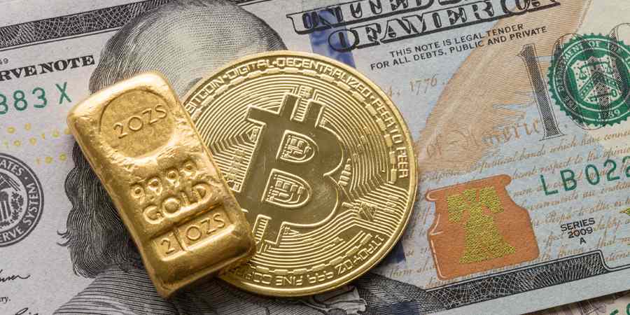 gold,bitcoin