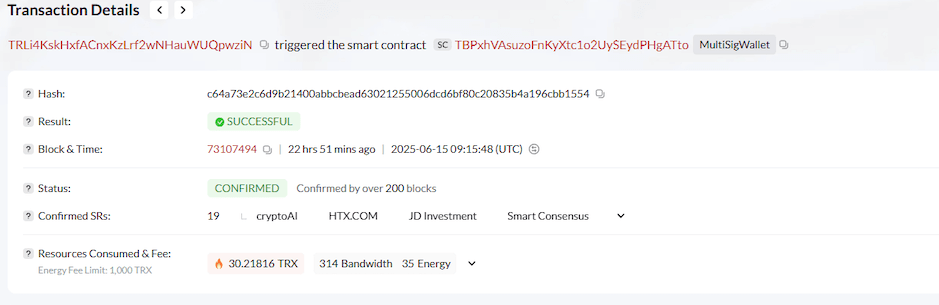 Tether ระงับการซื้อขาย USDT มูลค่า 12.3 ล้านเหรียญ