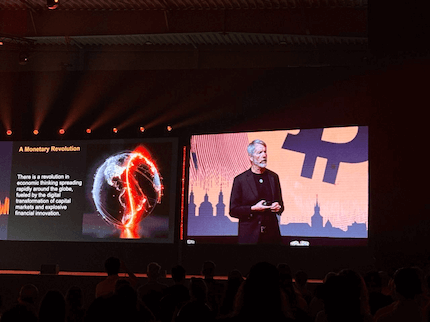 Michael Saylor ขึ้นเวที BTC Prague 2025