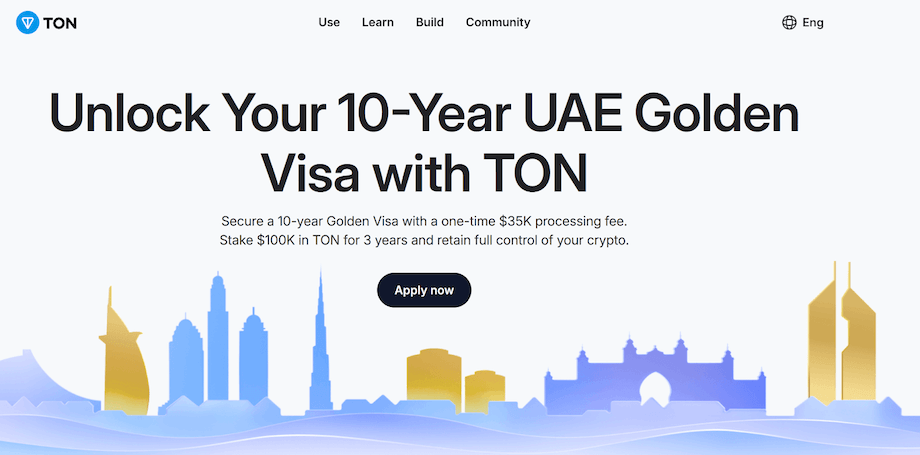 TON ประกาศให้ฟรี VISA UAE