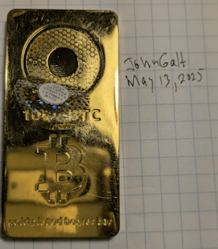 แท่ง Casascius มูลค่า 100 BTC 