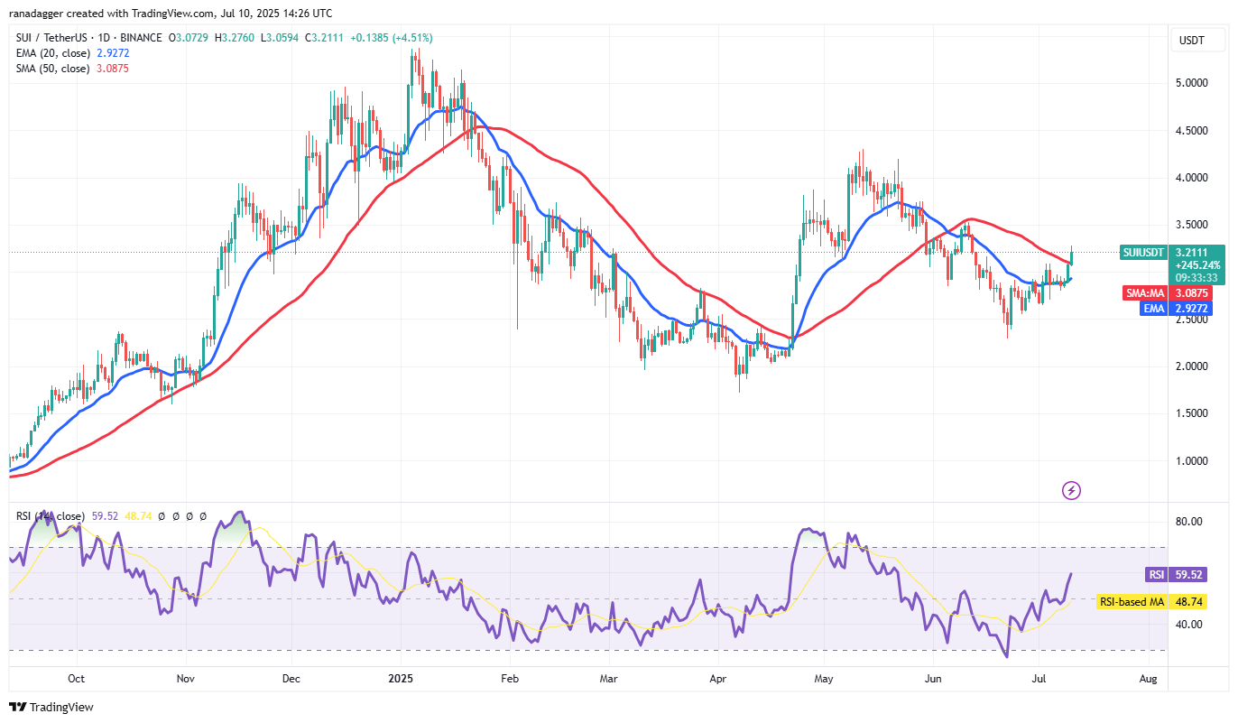 กราฟรายวัน SUI/USDT 