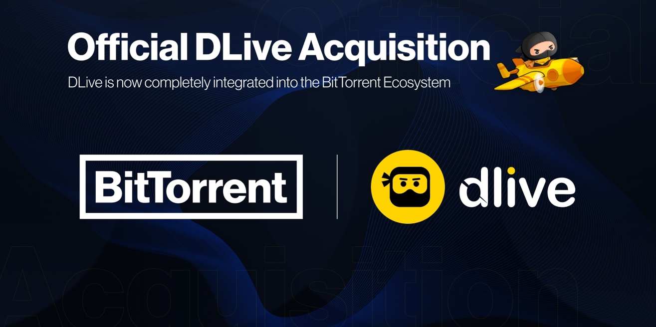 BitTorrent hat DLive im Jahr 2020 übernommen