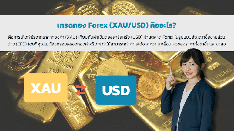 XAUUSD คือการจับคู่กันของทองคำ และสกุลเงินดอลลาร์