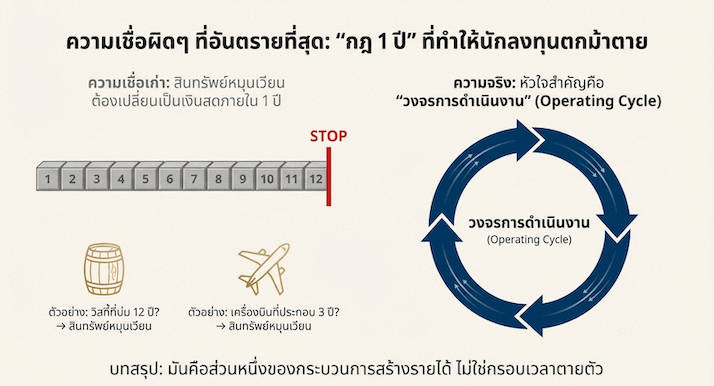หัวใจสำคัญอยู่ที่คำว่าวงจรการดำเนินงาน