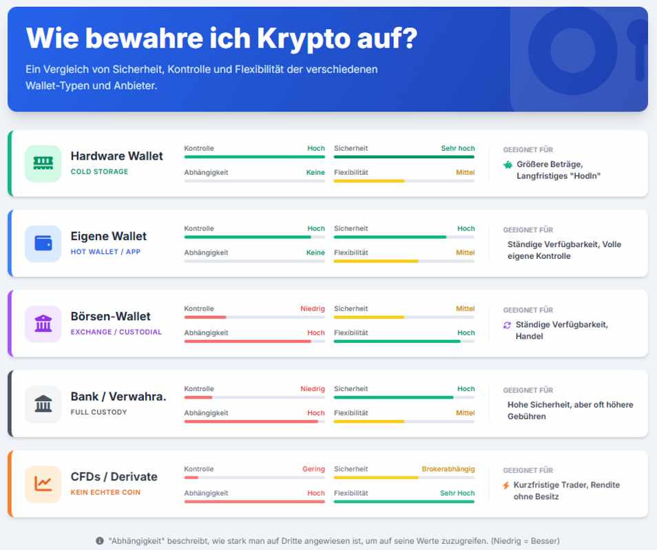 Wie sollte man sein Krypto aufbewahren?