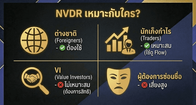 NVDR เหมาะกับใคร?
