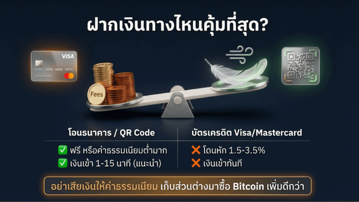 ฝากเงินทางไหนคุ้มสุด