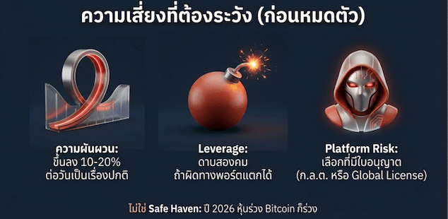 ความเสี่ยงของการเล่น Bitcoin
