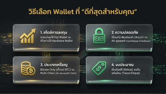 วิธีการเลือก Bitcoin Wallet