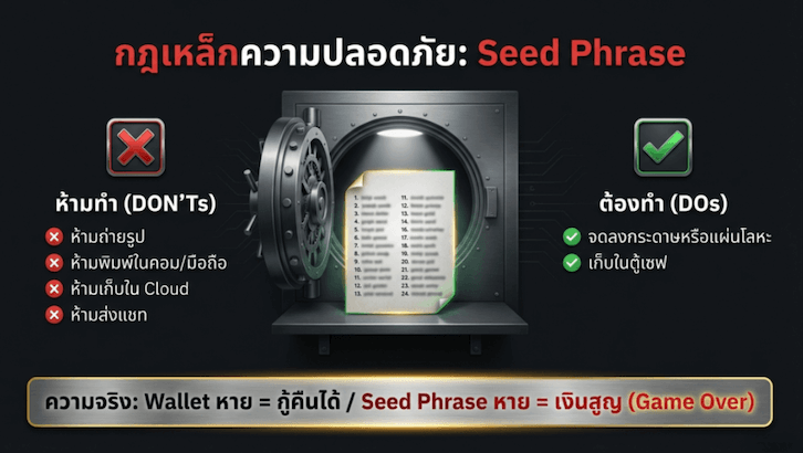 ข้อสำคัญในการรักษาความปลอดภัยของ Wallet