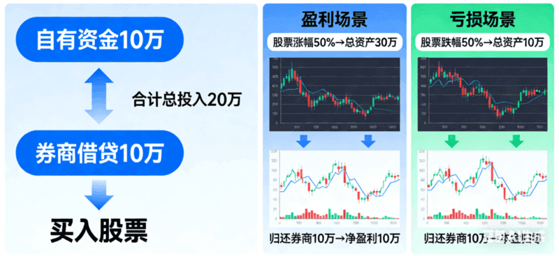 借錢買股過程和槓桿交易