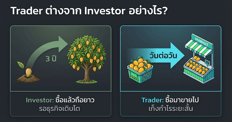 Trader ต่างจาก Investor อย่างไร?