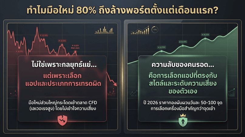 ทำไมมือใหม่ล้างพอร์ตตั้งแต่เดือนแรก