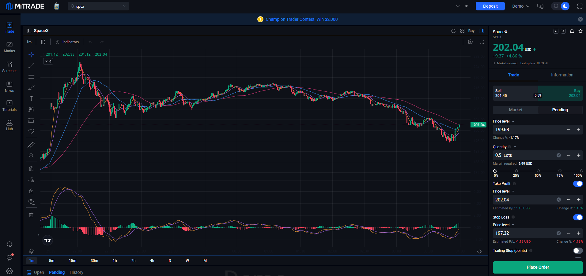 buy SpaceX CFD on Mitrade buy SpaceX CFD on Mitrade