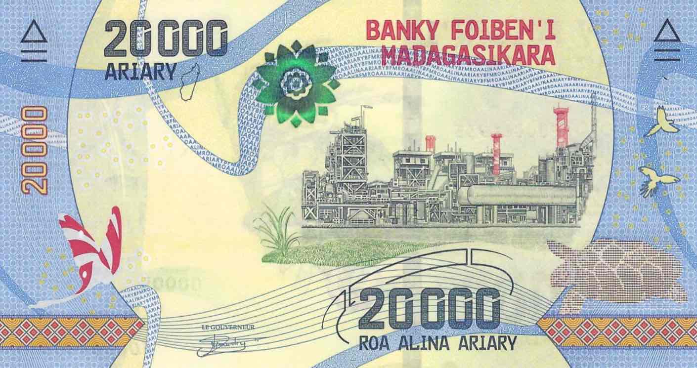 ค่าเงินที่ถูกที่สุดในโลก：อาเรียรีมาดากัสการ์ (MGA)