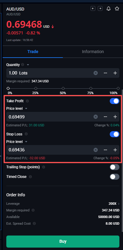Set Stop-Loss and Take-Profit Orders