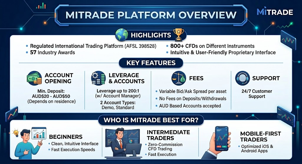 Mitrade platform overview Mitrade platform overview