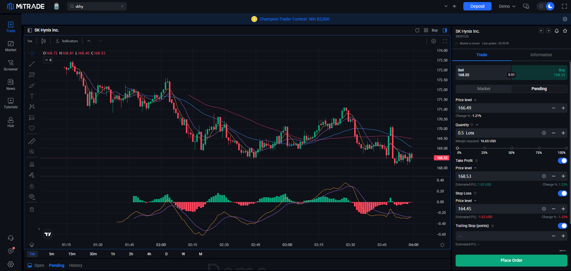 trade SK Hynix stock on mitrade trade SK Hynix stock on mitrade
