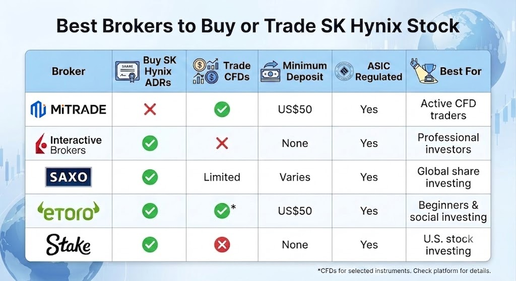 Best Brokers to Buy or Trade SK Hynix Stock Best Brokers to Buy or Trade SK Hynix Stock