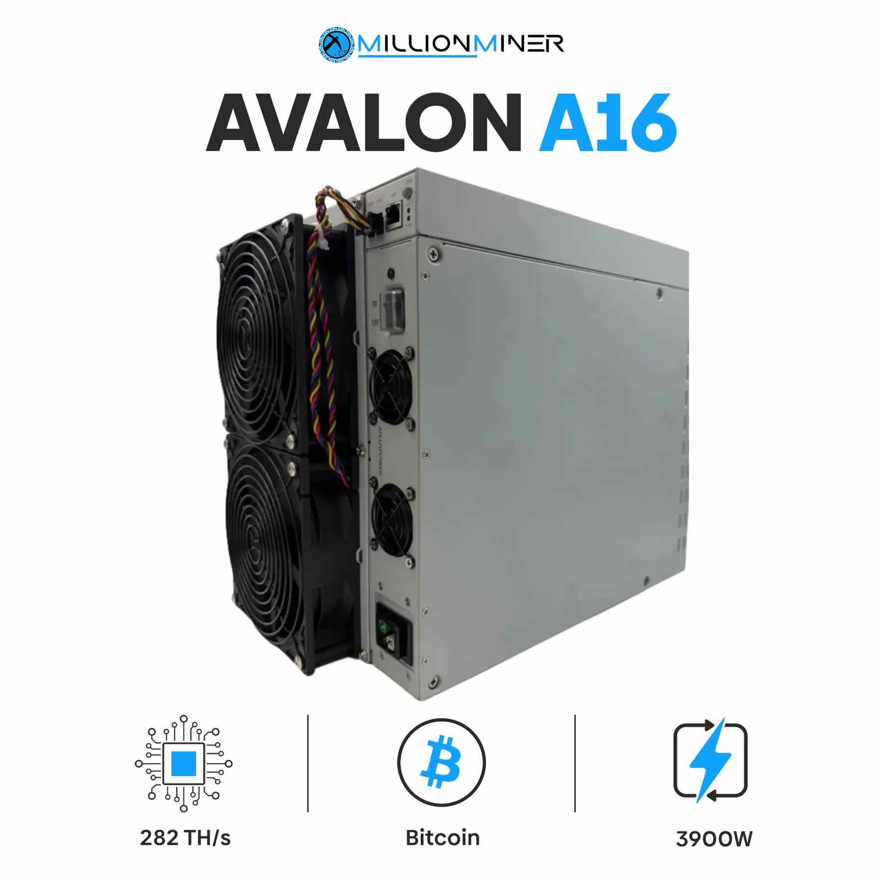 เครื่องขุดบิทคอยน์：Canaan AvalonMiner A16-282T